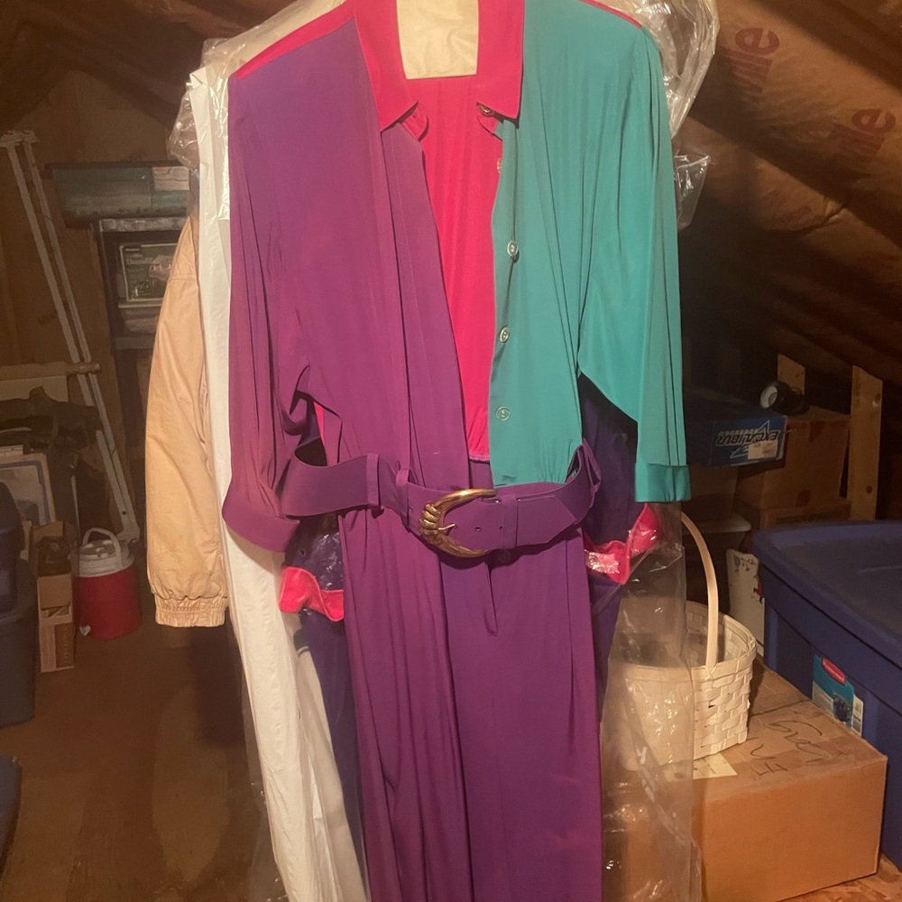 Nina Piccalino Purple and Teal Dress